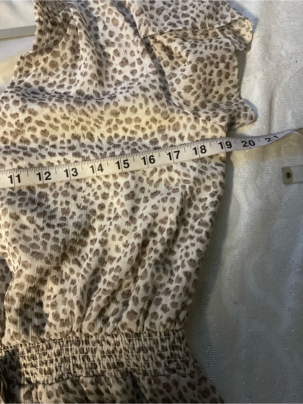 STATE Taupe Leopard Ruffle High-Low Maxi Dress - Picture 5 of 8
